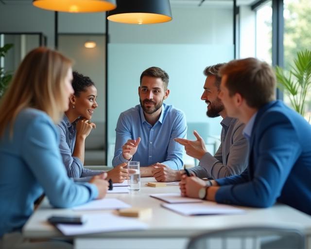 Consultants Meridian en séance de brainstorming
